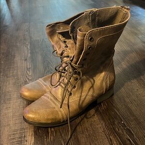 Steve Madden Women's Lace-Up Combat Boots in Brown